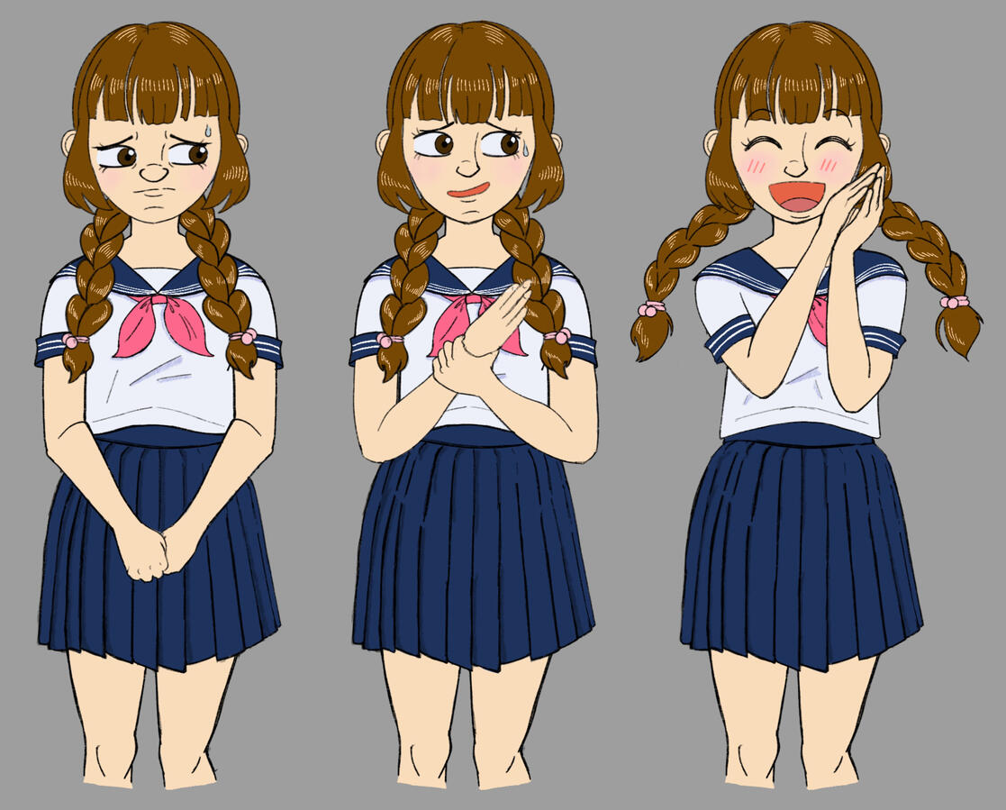 Sakura Visual Novel Sprites